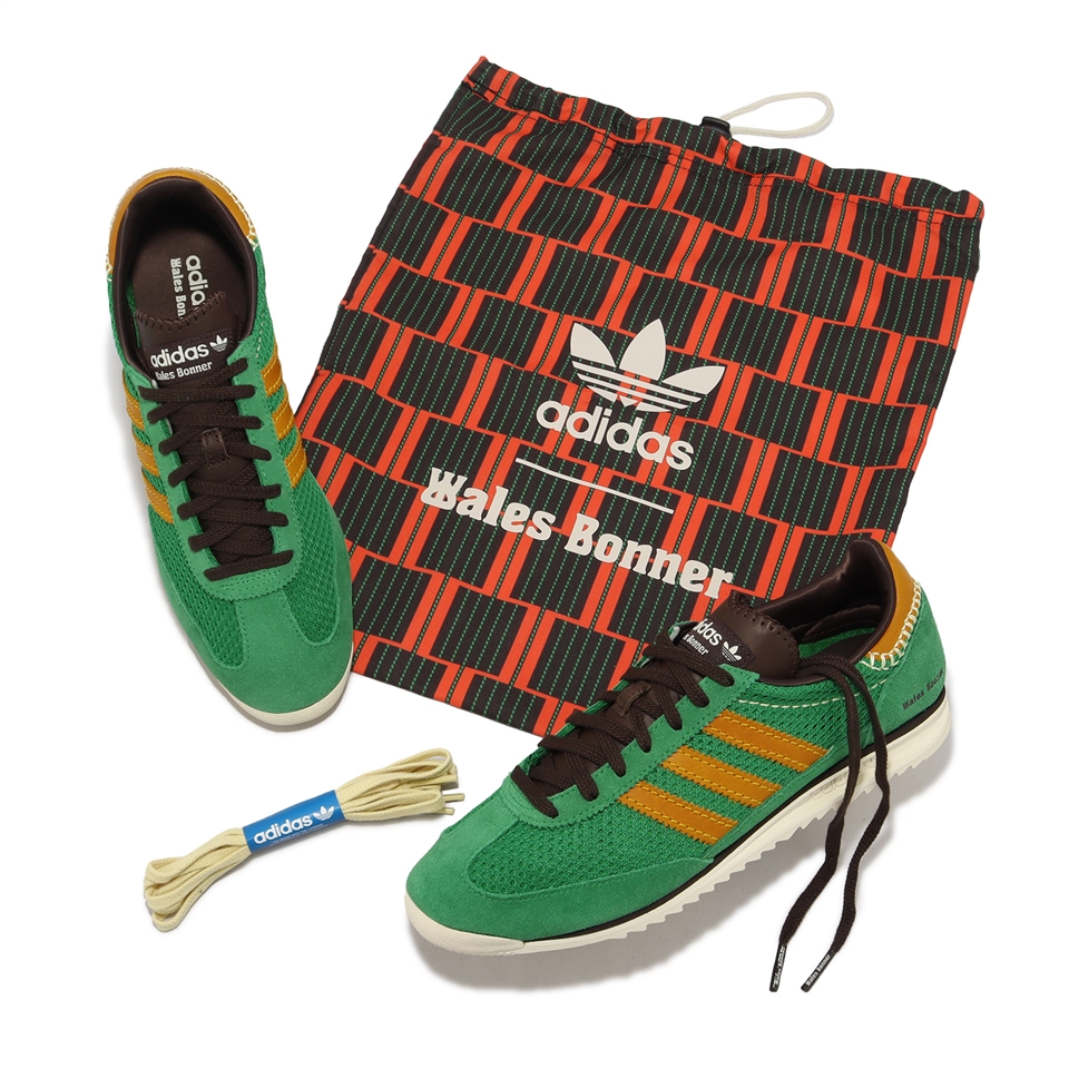 adidas 休閒鞋WB SL72 Knit 男鞋女鞋綠金Wales Bonner 聯名款復古愛迪