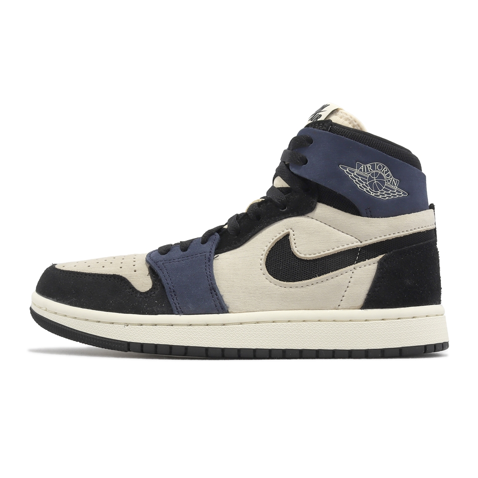 Nike 休閒鞋Wmns Air Jordan 1 ZM Air CMFT 2 女鞋米黑AJ1 麂皮DV1305