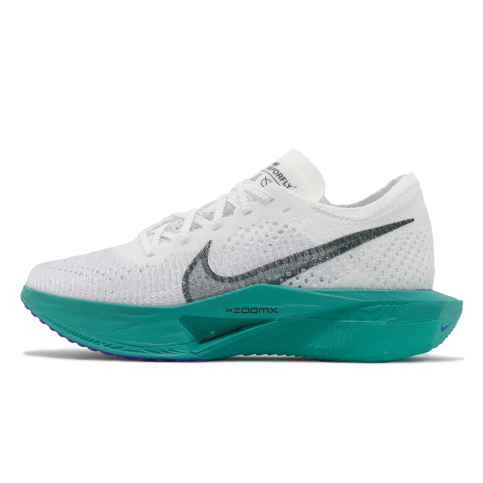 Nike 競速跑鞋Wmns Zoomx Vaporfly Next% 3 女鞋白翡翠綠輕量碳板路跑