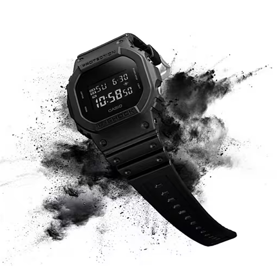 CASIO G-SHOCK 純色時尚電子腕錶DW-5600BB-1|會員獨享好康折扣活動