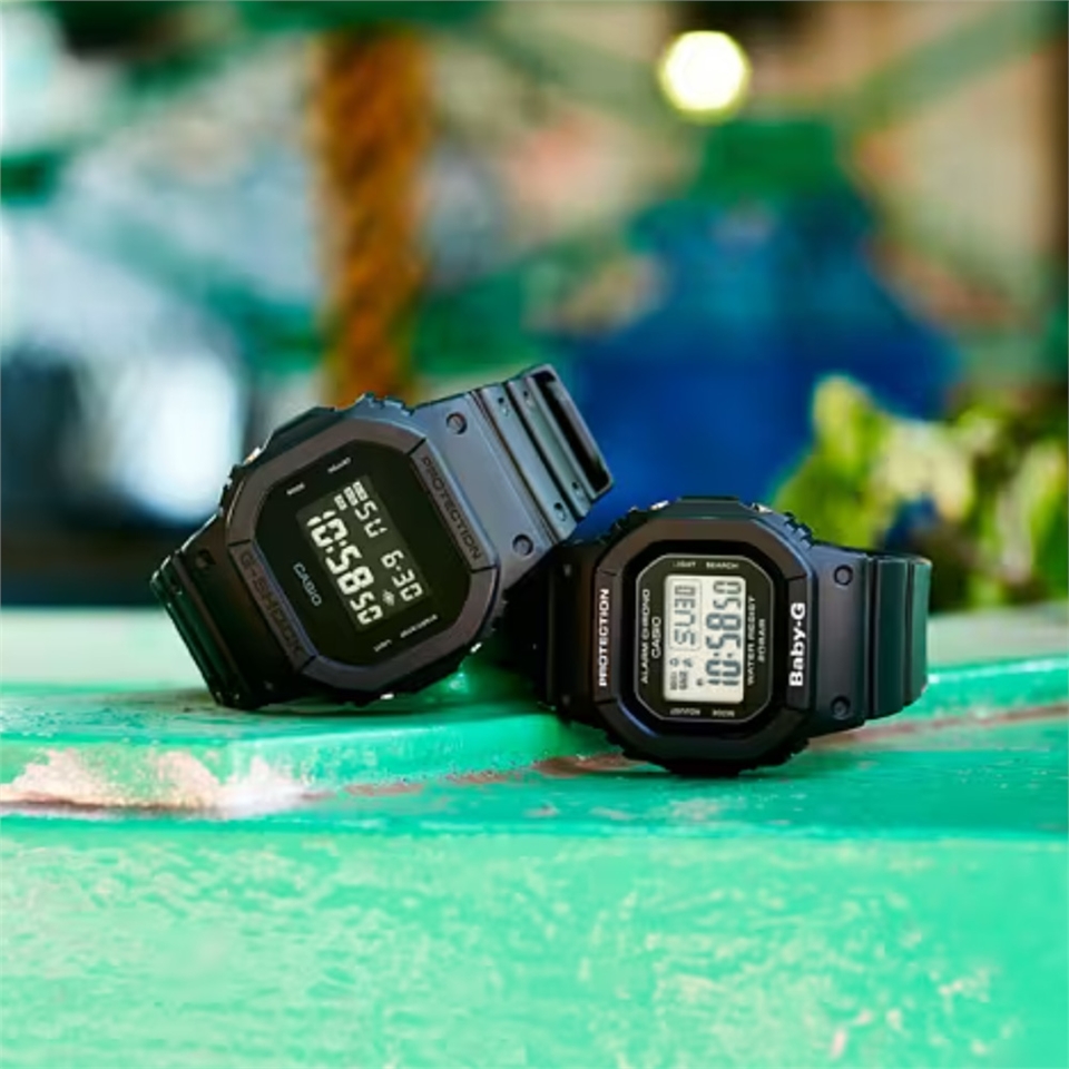 CASIO G-SHOCK 純色時尚電子腕錶DW-5600BB-1|會員獨享好康折扣活動