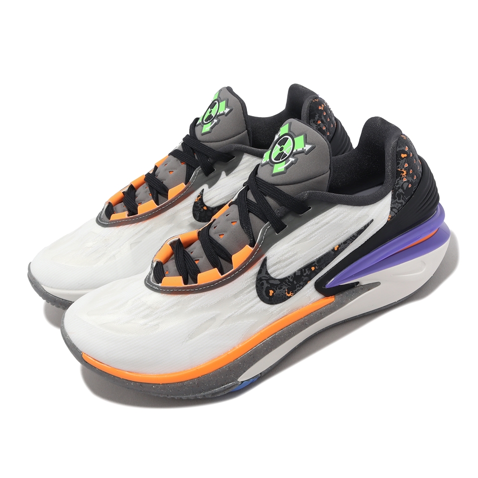 Nike 籃球鞋Air Zoom G.T. Cut 2 EP 白紫橘星火燎原男鞋FN8890