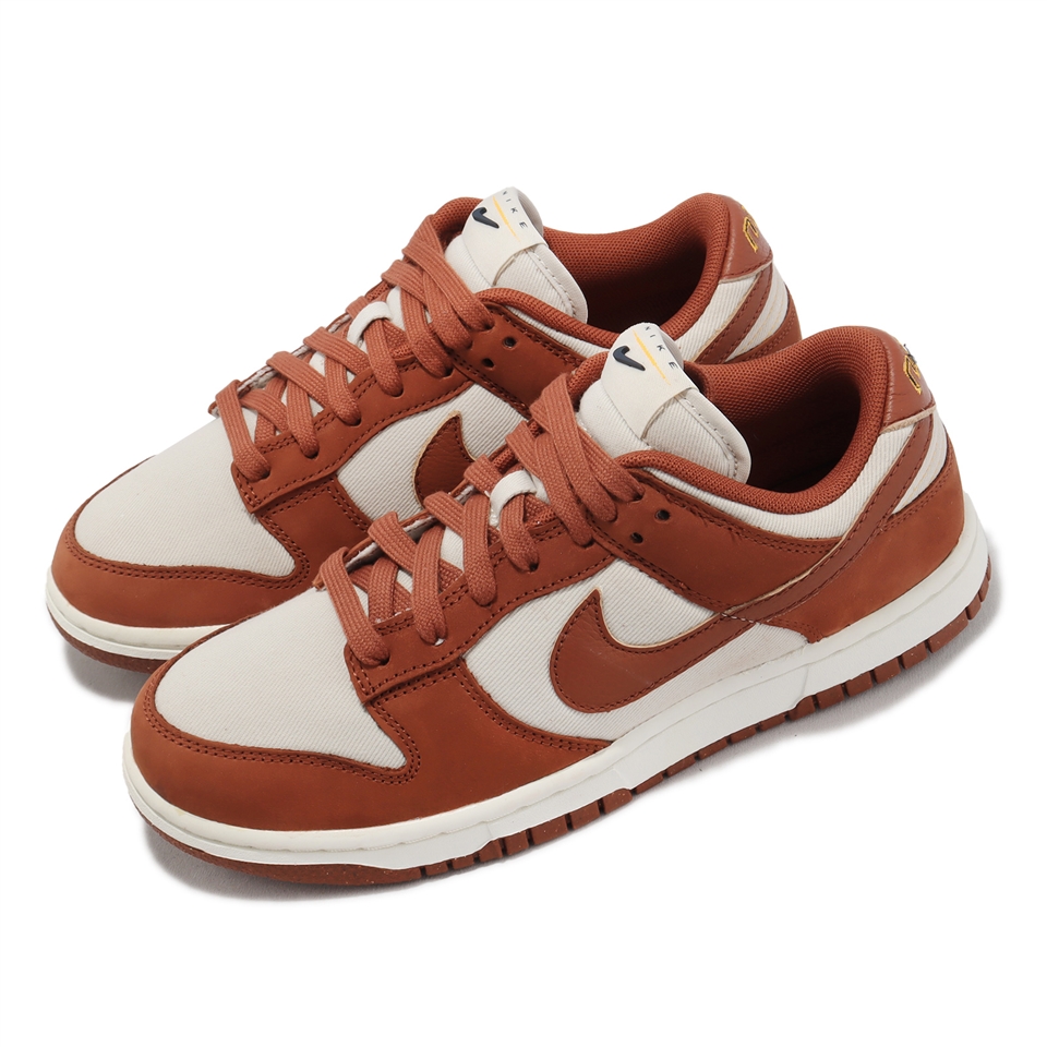 Nike 休閒鞋Wmns Dunk Low LX NBHD 女鞋磚紅暗橘棕Rugged Orange