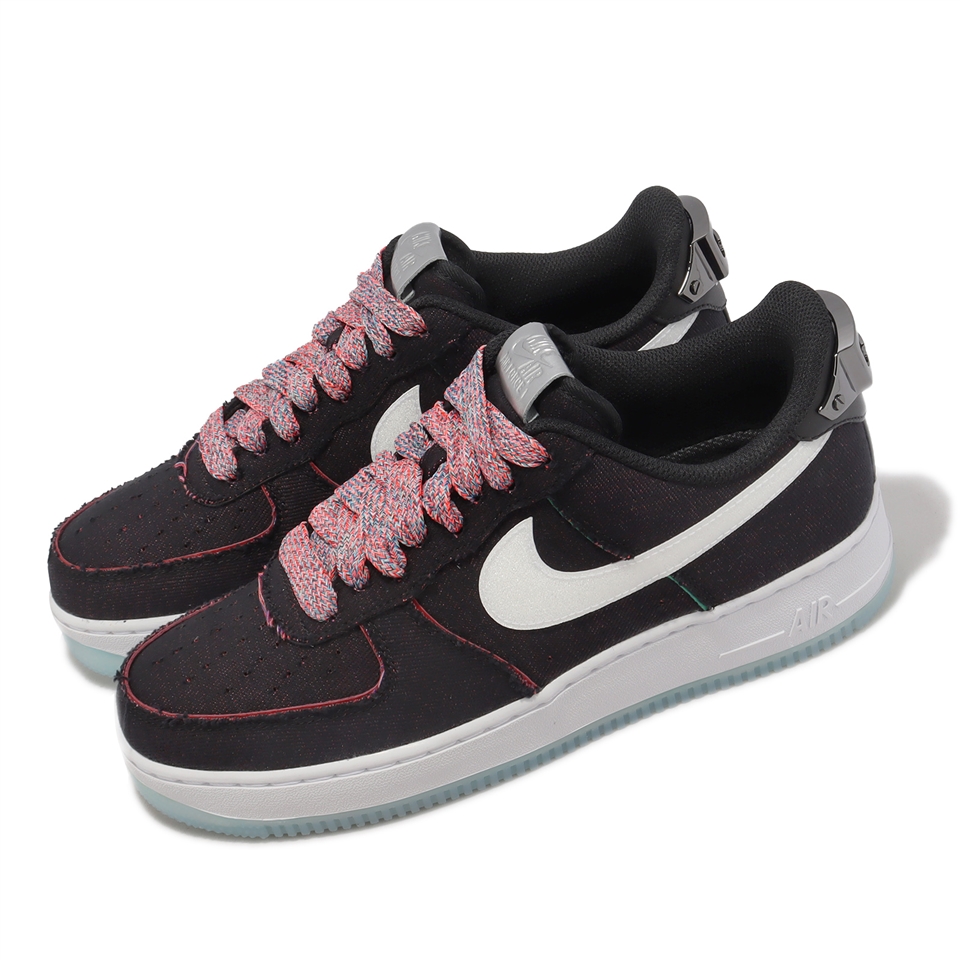 Nike Air Force 1 07 PRM 2 男鞋AF1 黑白冰底休閒鞋帆布仿舊FN8883-011