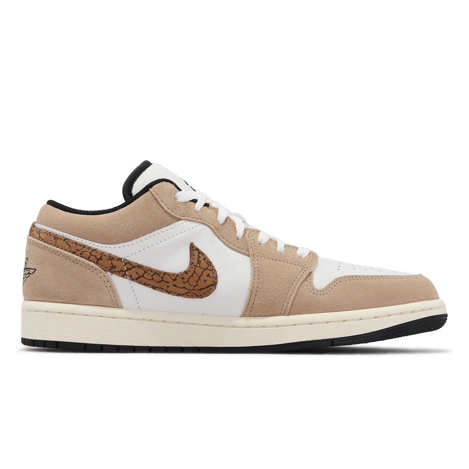 Nike Air Jordan 1 Low SE 男鞋奶茶麂皮喬丹AJ1 Brown Elephant DZ4130