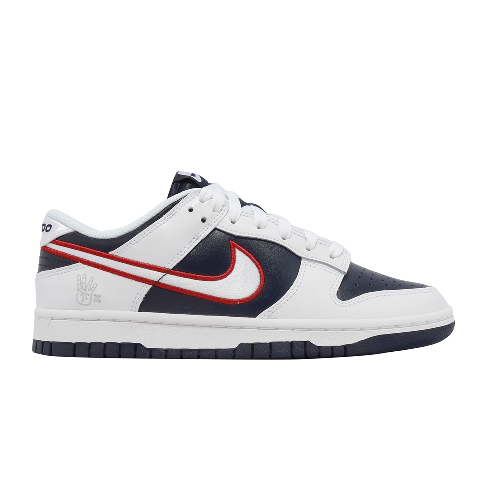 Nike Wmns Dunk Low PRM 女鞋白藍紅休士頓慧星隊四連冠休閒鞋DZ2780