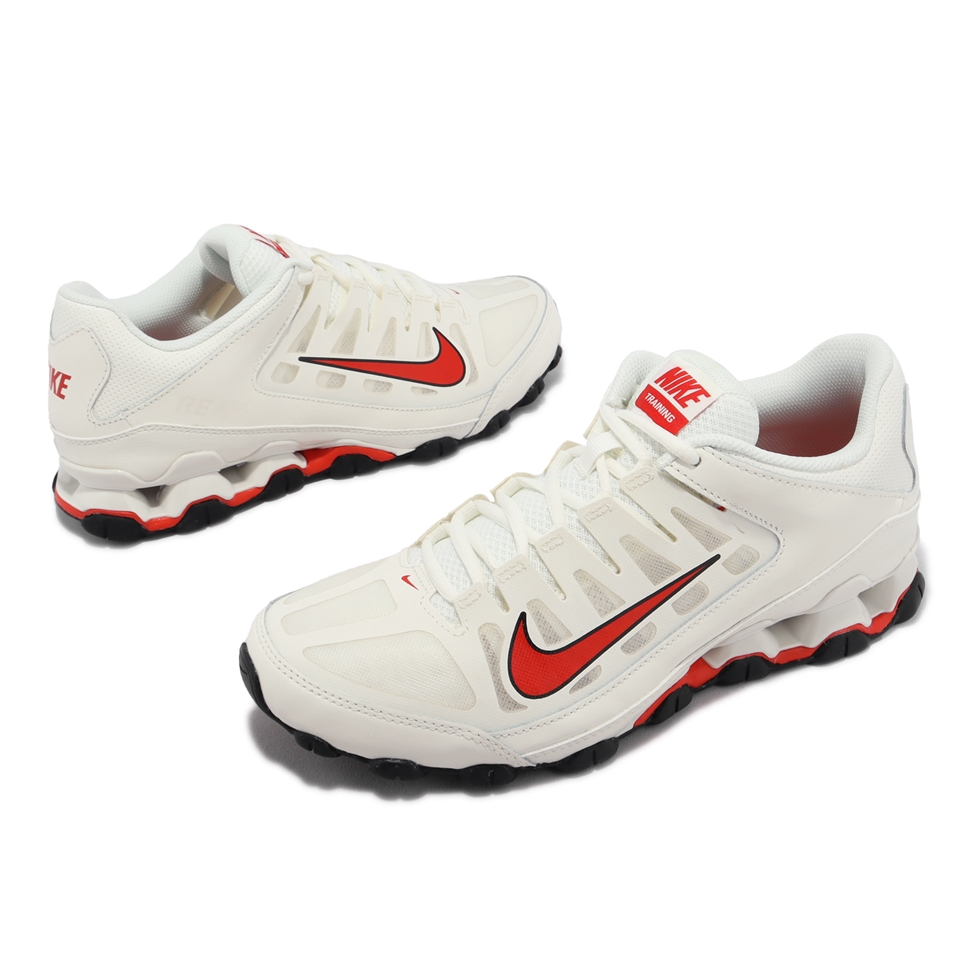 Nike 訓練鞋Reax 8 TR MESH 男鞋白紅緩衝重訓舉重健身運動鞋621716-100