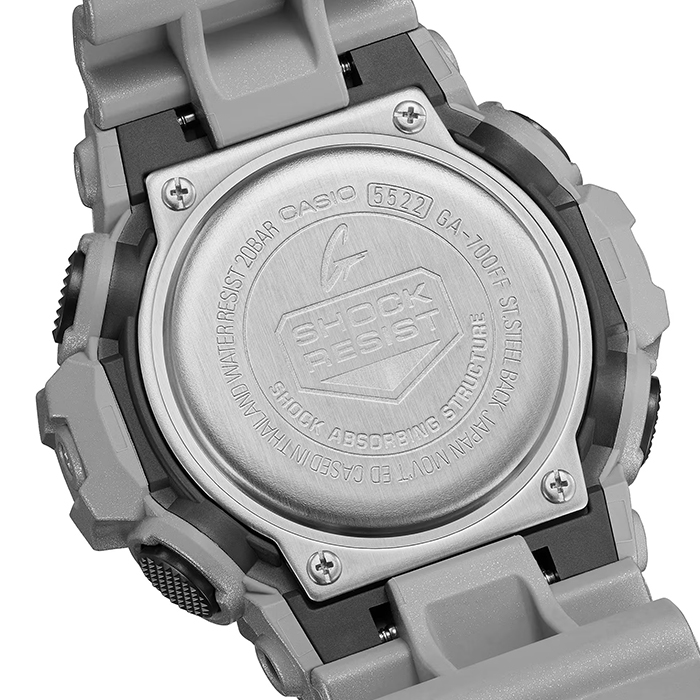 CASIO】卡西歐G-SHOCK GA-700FF-8A 未來科幻200米防水電子錶雙顯運動錶