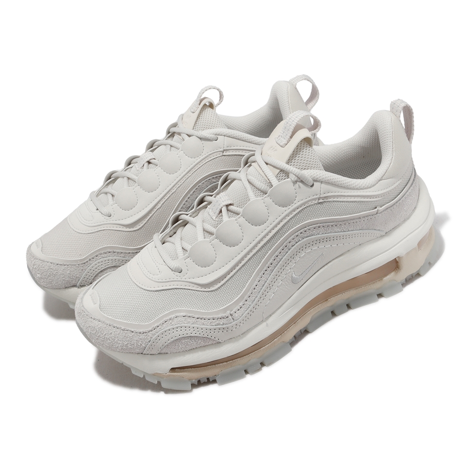 Nike 休閒鞋Wmns Air Max 97 Futura 女鞋米白奶茶氣墊子彈復古運動鞋