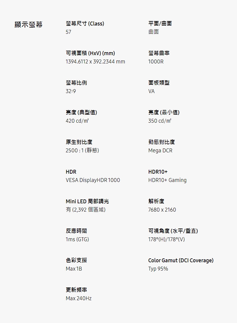 SAMSUNG三星 S57CG952NC - 詳情7