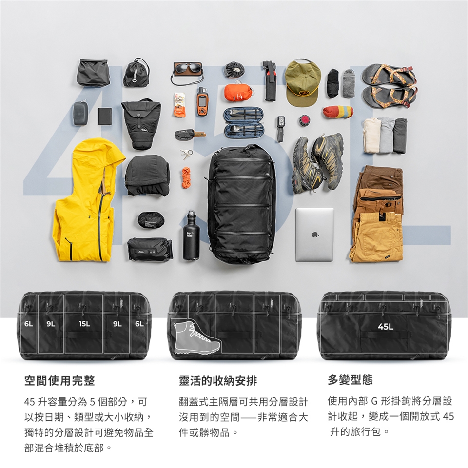 Matador 鬥牛士】SEG45 Travel Pack 多功能防潑水旅行背包|會員獨享好