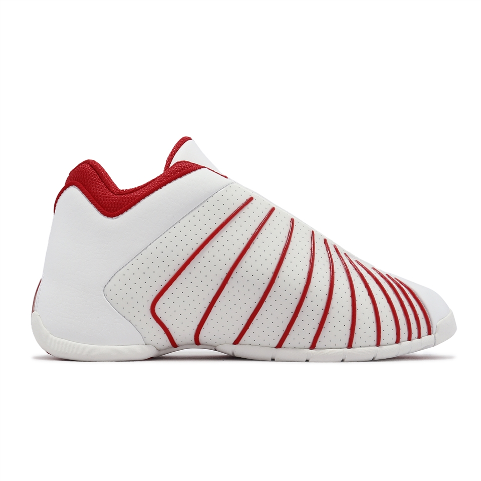 adidas 籃球鞋TMAC 3 Restomod 男鞋白紅避震抗扭鱷魚紋簽名球鞋火箭隊