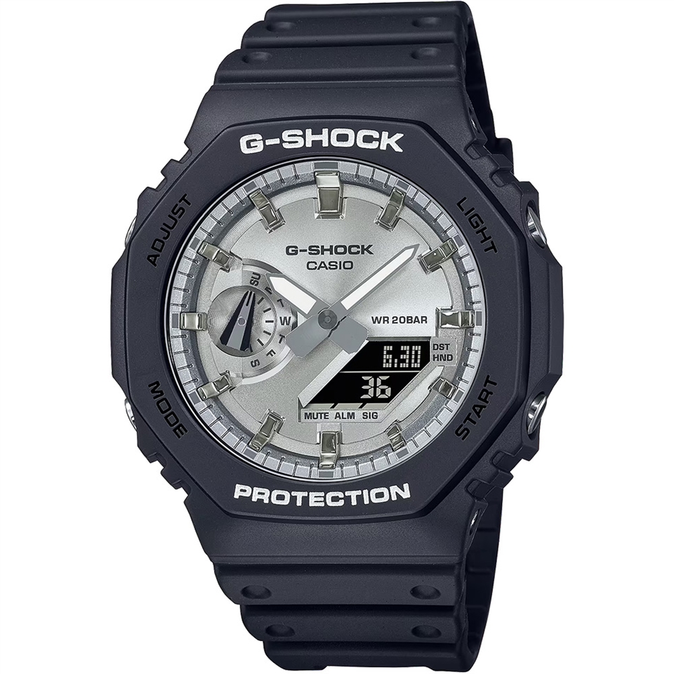 CASIO 卡西歐G-SHOCK 2100八角金屬光手錶(GA-2100SB-1A)|會員獨享好康