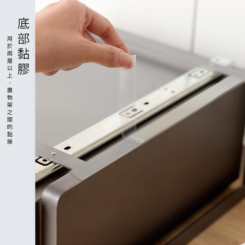 底部黏膠 用於兩層以上,置物架之間的黏接 