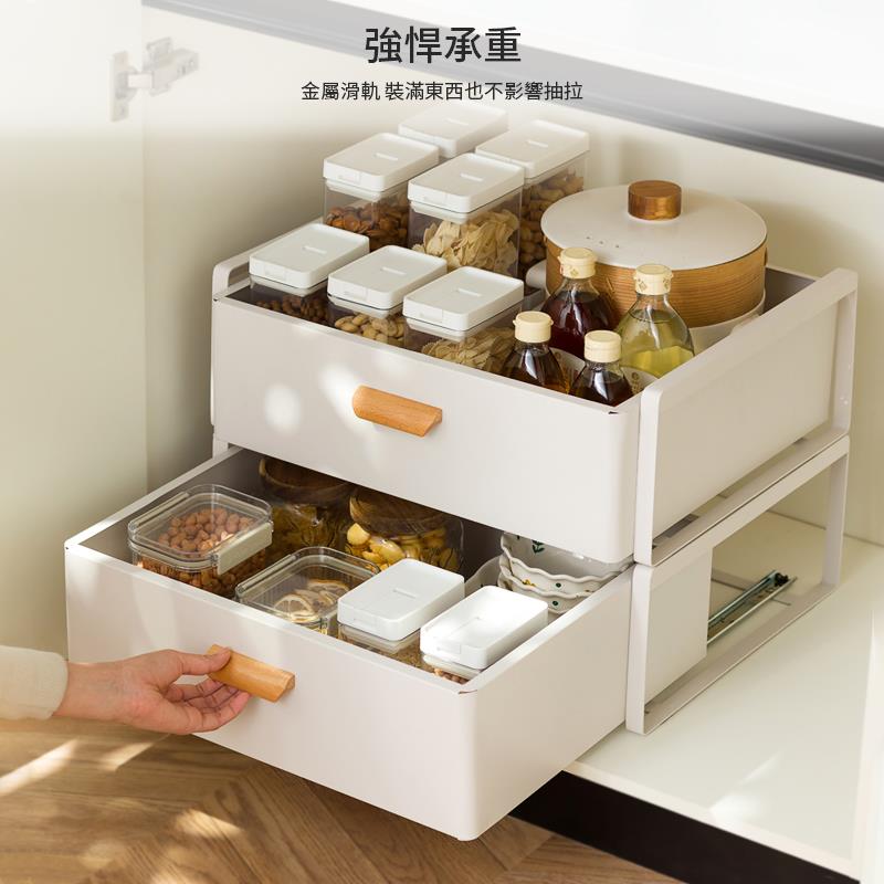 強悍承重 金屬滑軌 裝滿東西也不影響抽拉 