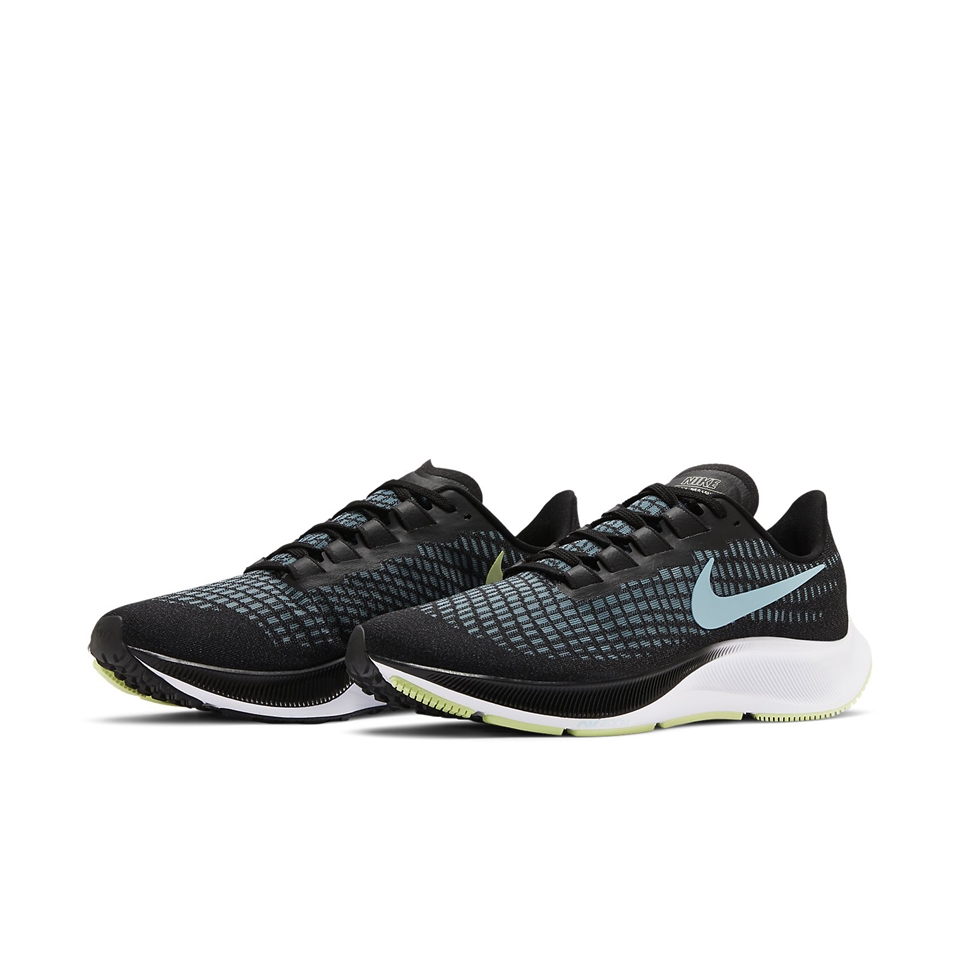 Nike 慢跑鞋Wmns Air Zoom Pegasus 37 女鞋黑藍小飛馬緩震運動鞋BQ9647