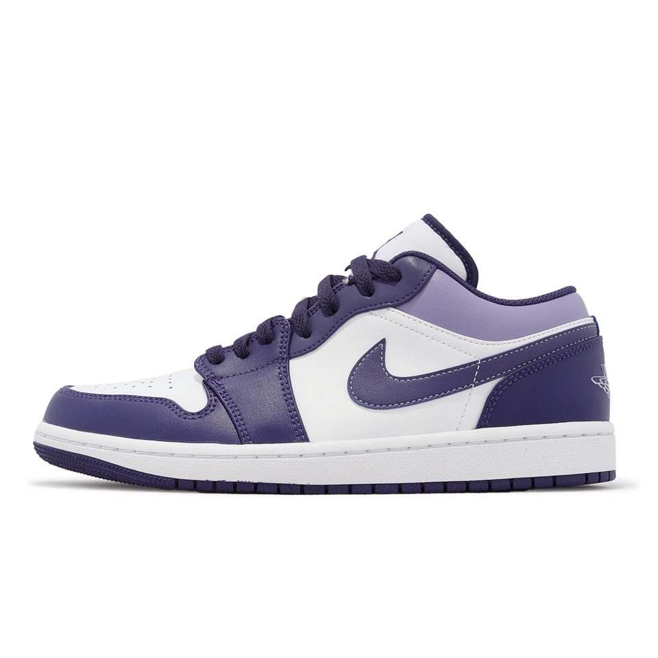 Nike 休閒鞋Air Jordan 1 Low 男鞋紫白Sky J Purple AJ1 553558-515