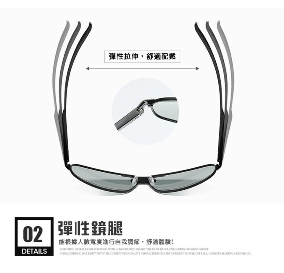 彈性拉伸,舒適配戴 02 彈性鏡腿 能根據人臉寬度進行自我調節,舒適體驗 