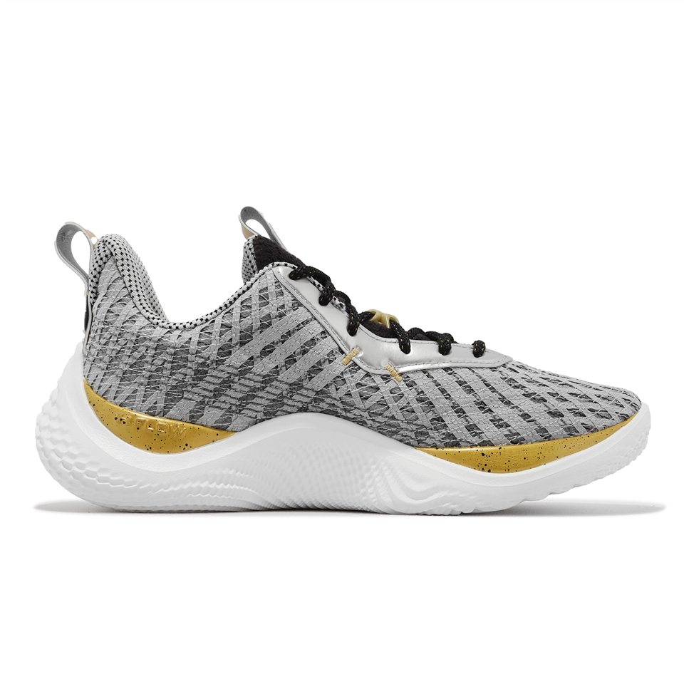 Under Armour 籃球鞋Curry 10 Young Wolf 男鞋灰金運動鞋緩震10代UA