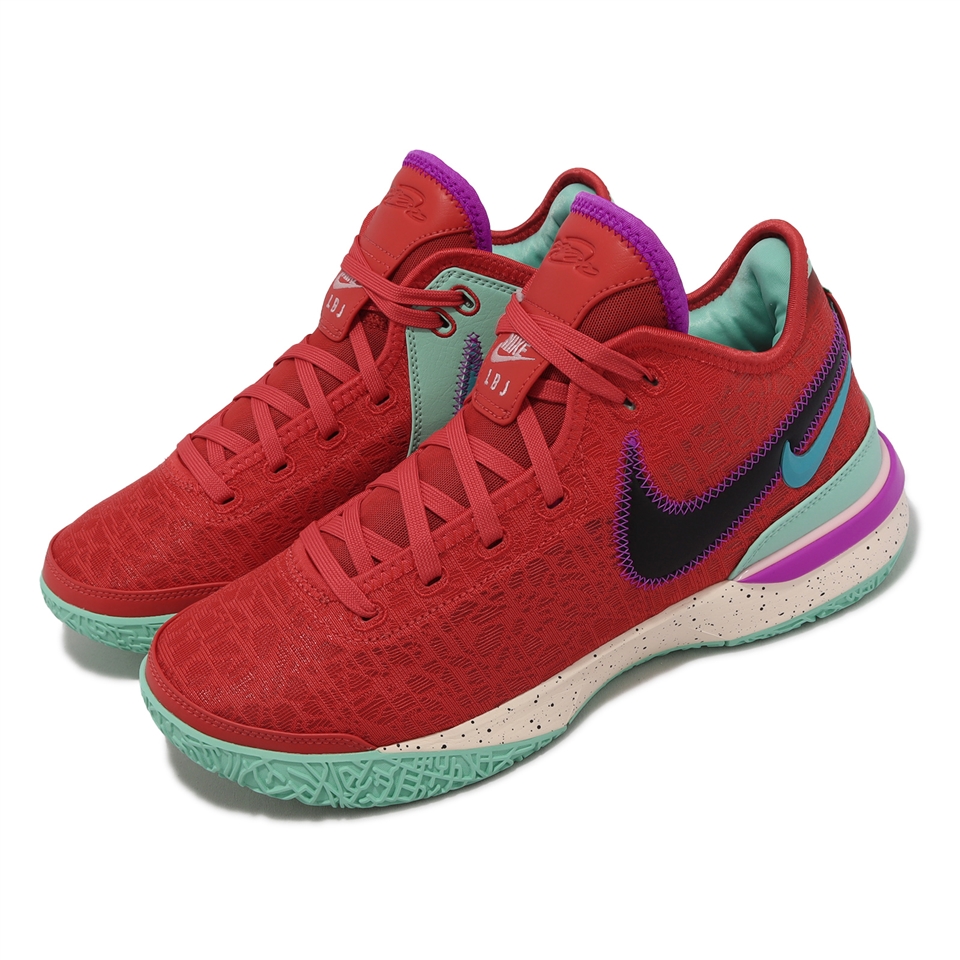 Nike 籃球鞋Zoom Lebron NXXT GEN EP 男鞋紅綠中筒LBJ 抗扭運動鞋