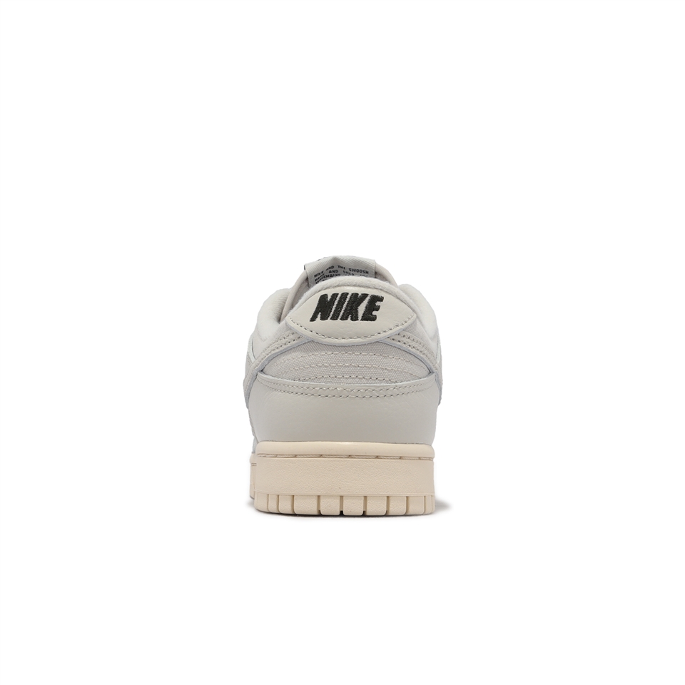 Nike 休閒鞋Dunk Low Retro PRM 男鞋米灰奶油底帆布皮革DZ2538-100