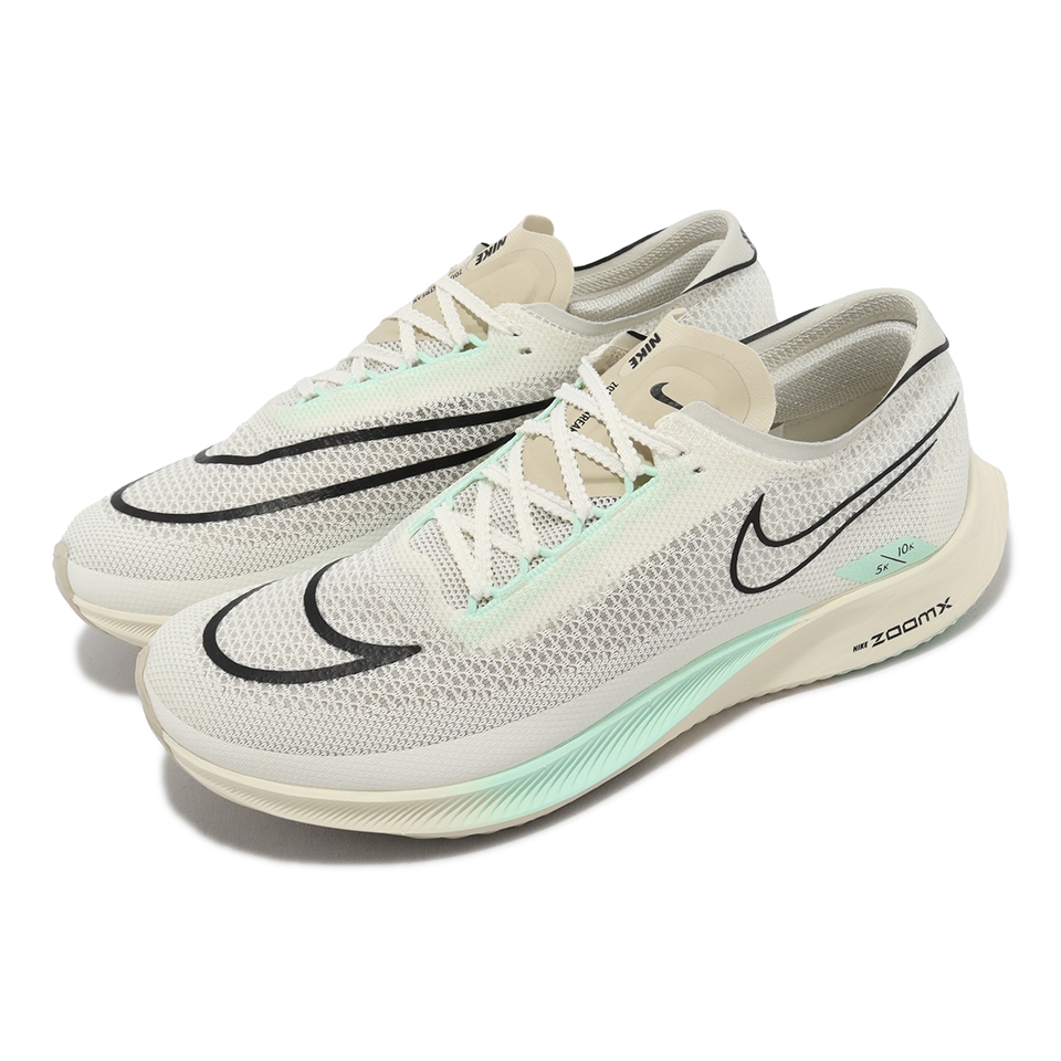 Nike 競速跑鞋Zoomx Streakfly 男鞋女鞋白綠輕量訓練運動鞋FV0166