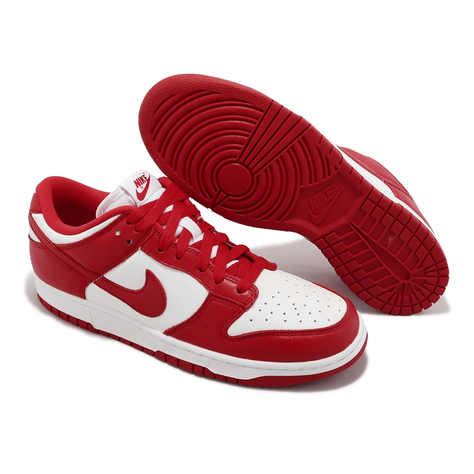 Nike 休閒鞋Dunk Low SP 男鞋紅白大學紅聖約翰大學CU1727-100|休閒運動