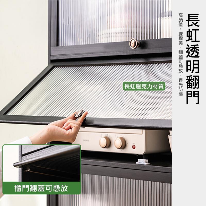 櫃門翻蓋可懸放 長虹壓克力材質 高顏值,朦朧美,翻蓋可懸放,透光防塵 長虹透明翻門