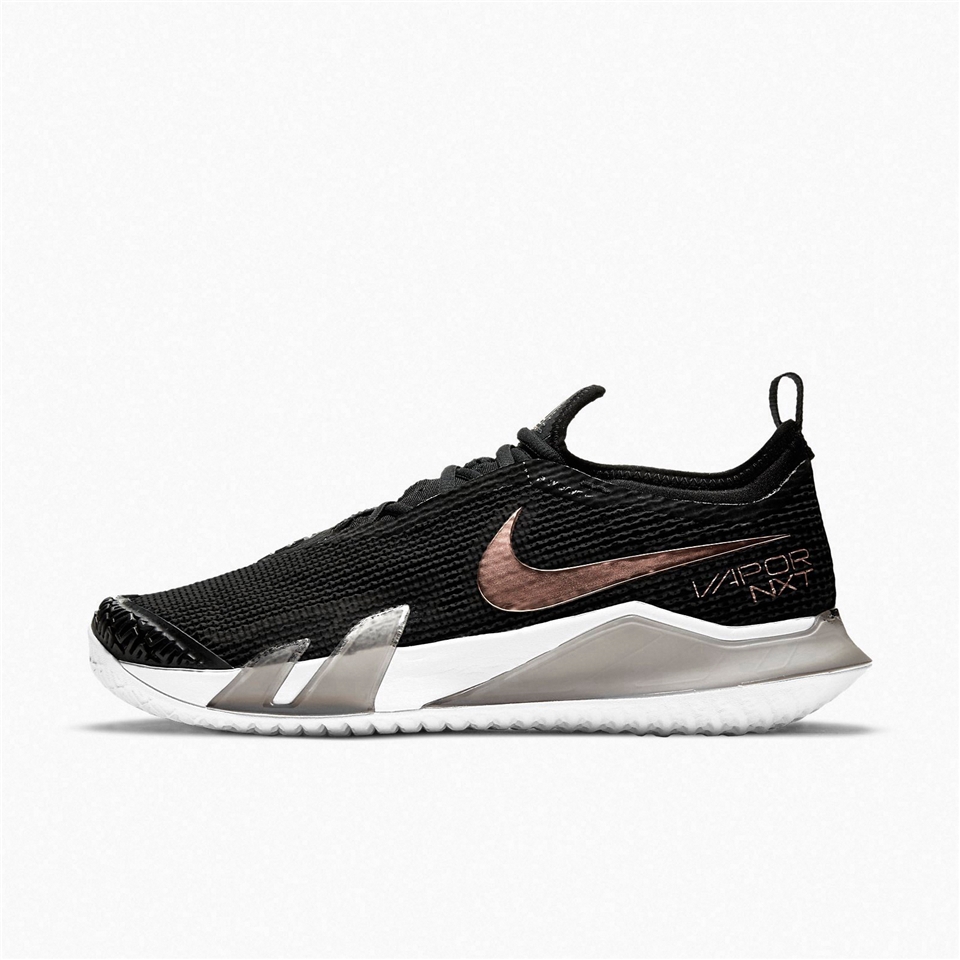 Nike 網球鞋Wmns React Vapor NXT HC 黑玫瑰金女鞋硬地運動鞋CV0742