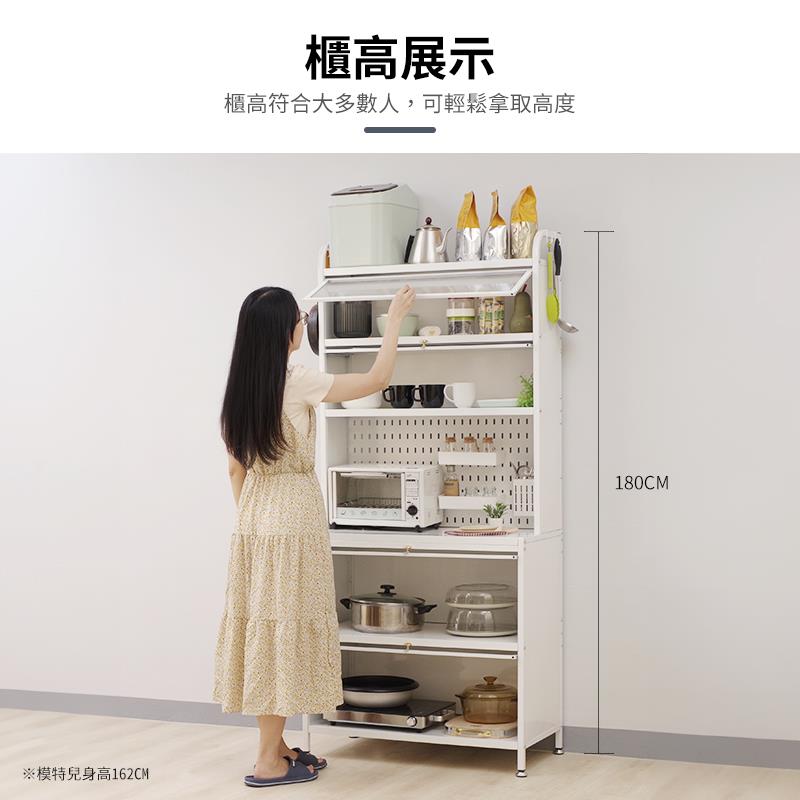模特兒身高162CM 櫃高展示 櫃高符合大多數人,可輕鬆拿取高度 