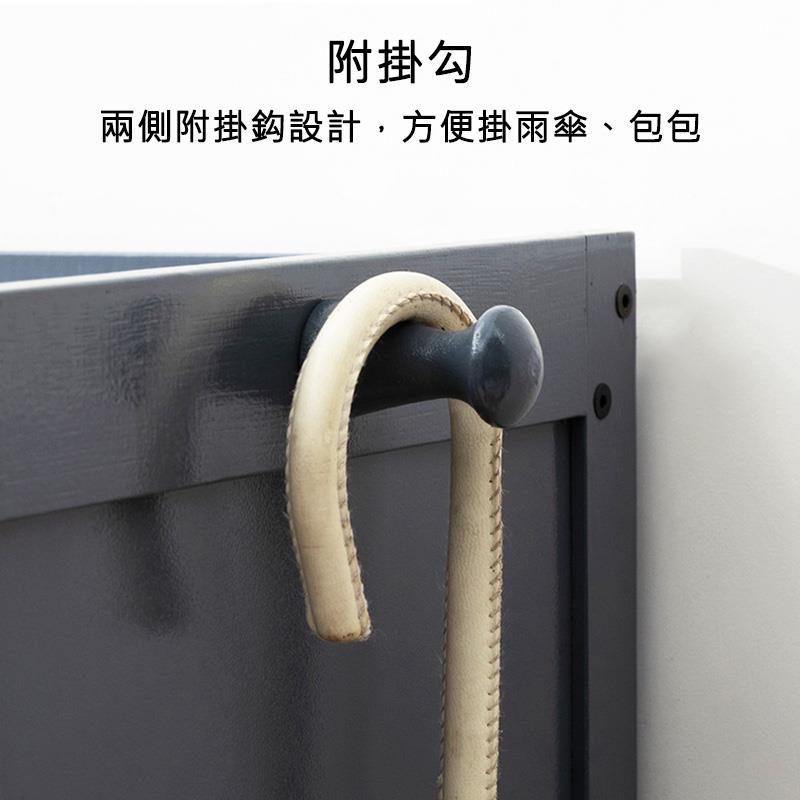 附掛勾 兩側附掛鈎設計,方便掛雨傘、包包