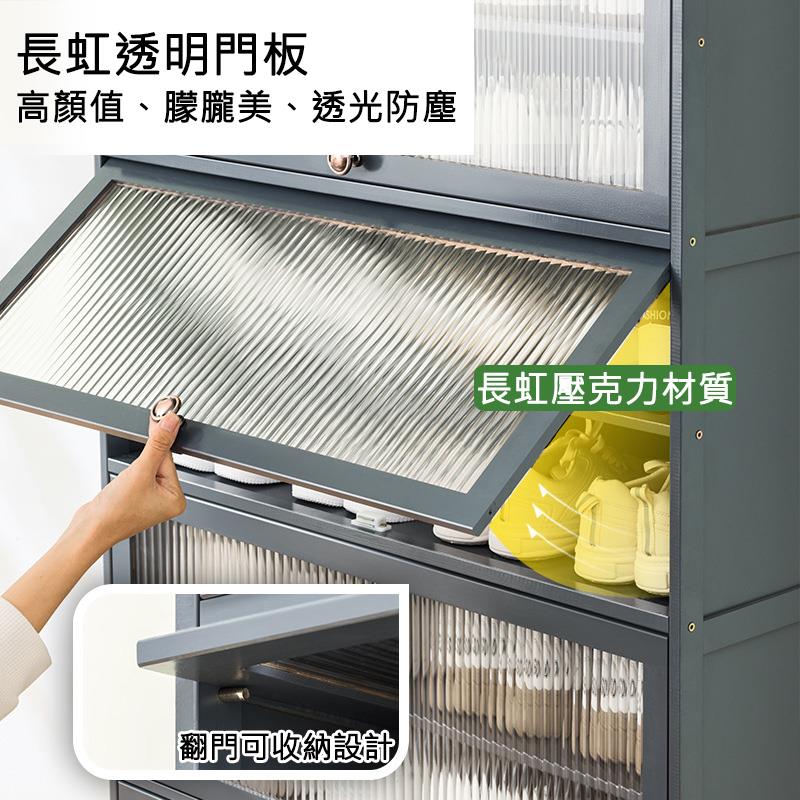 長虹透明門板 高顏值、朦朧美、透光防塵 翻門可收納設計 長虹壓克力材質