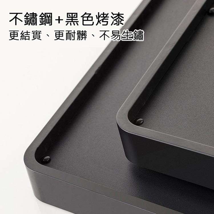 不鏽鋼黑色烤漆 更結實、更耐髒、不易生鏽 