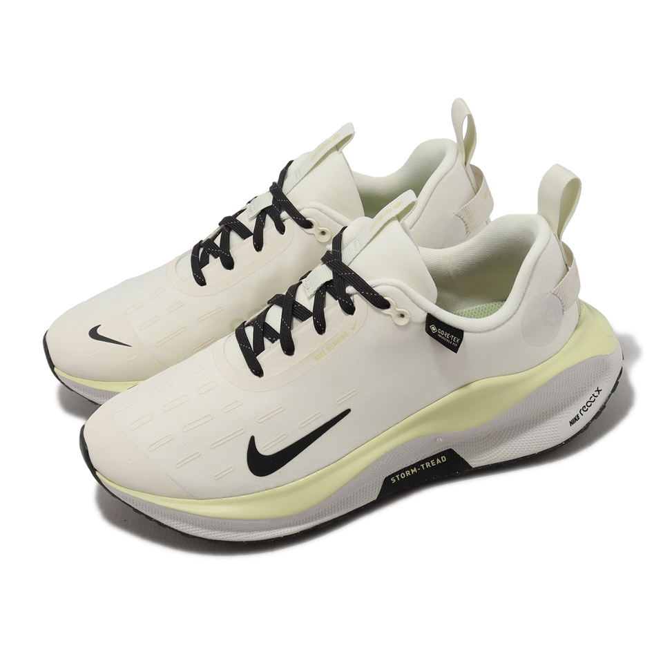 Nike 慢跑鞋Wmns ReactX Infinity Run 4 GTX 米白黑女鞋防水運動鞋