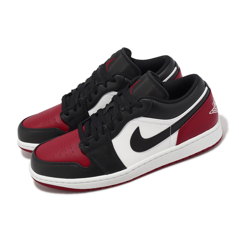 Nike Air Jordan 1 Low Bred Toe 黑紅低筒男鞋AJ1 553558-161|會員獨享