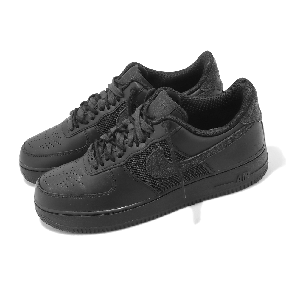 Nike 休閒鞋Air Force 1 Low SP 黑全黑男鞋AF1 皮革DX5590-001|會員獨