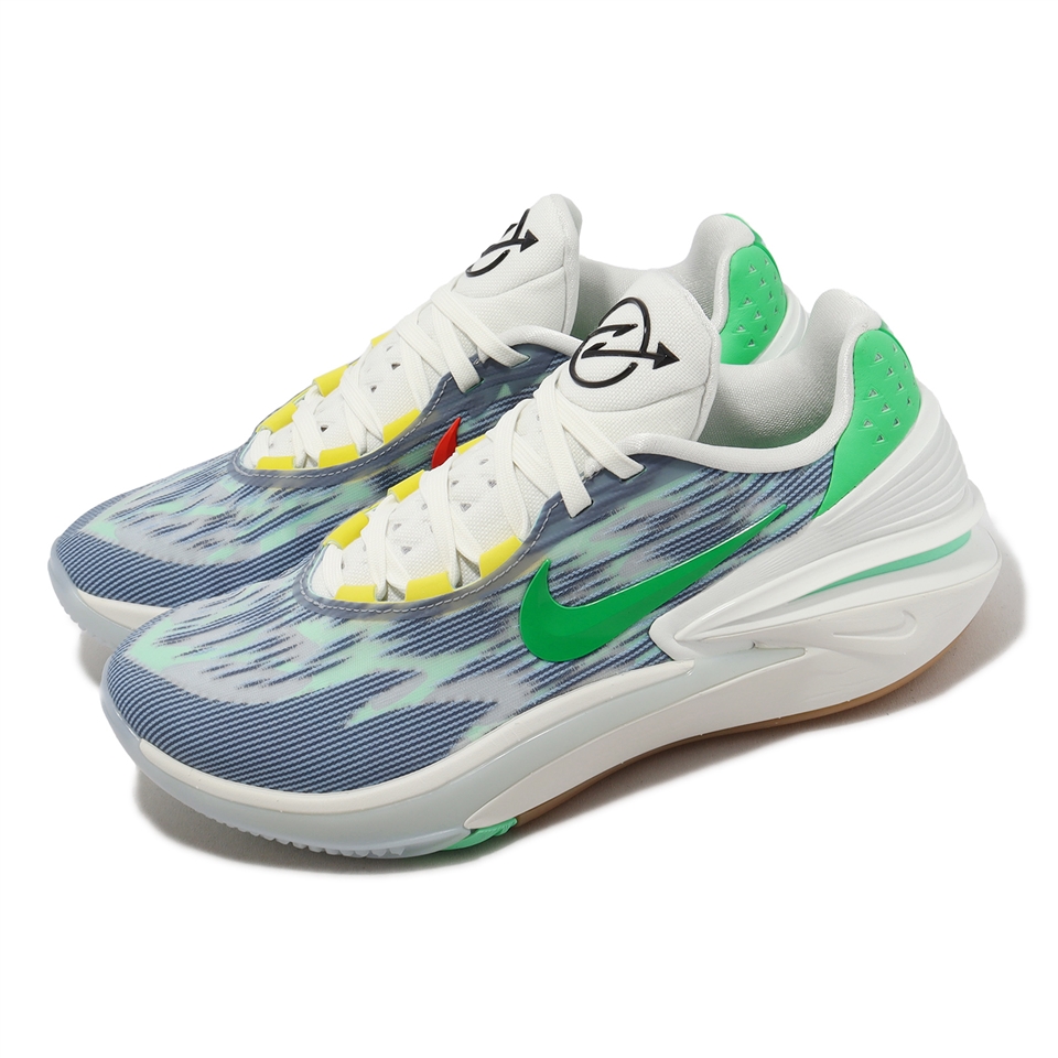 Nike 籃球鞋Air Zoom G.T. Cut 2 EP 藍綠紅膠底氣墊男鞋DJ6015-403