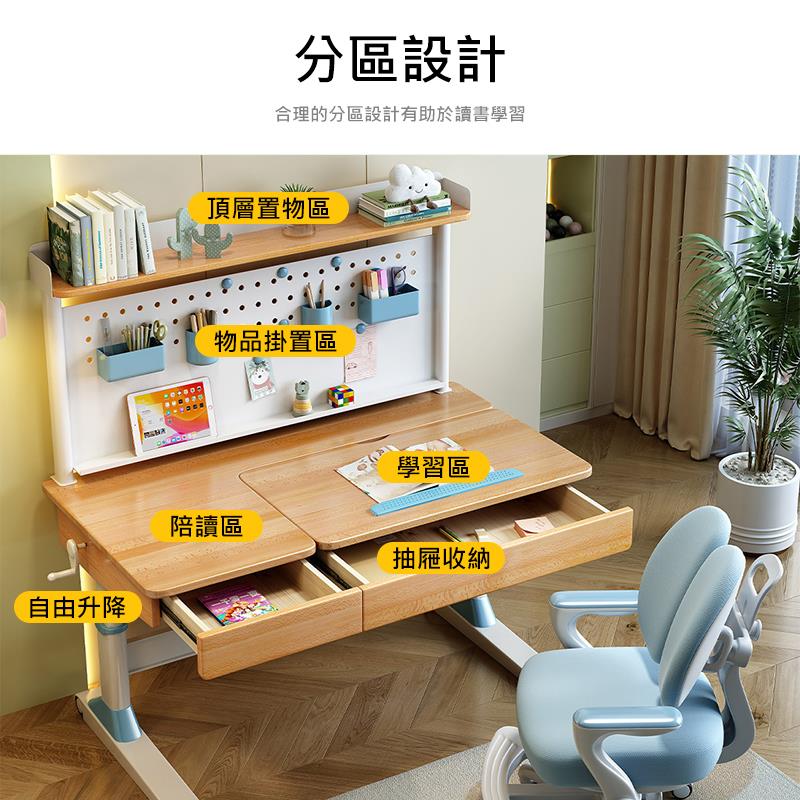 合理的分區設計有助於讀書學習