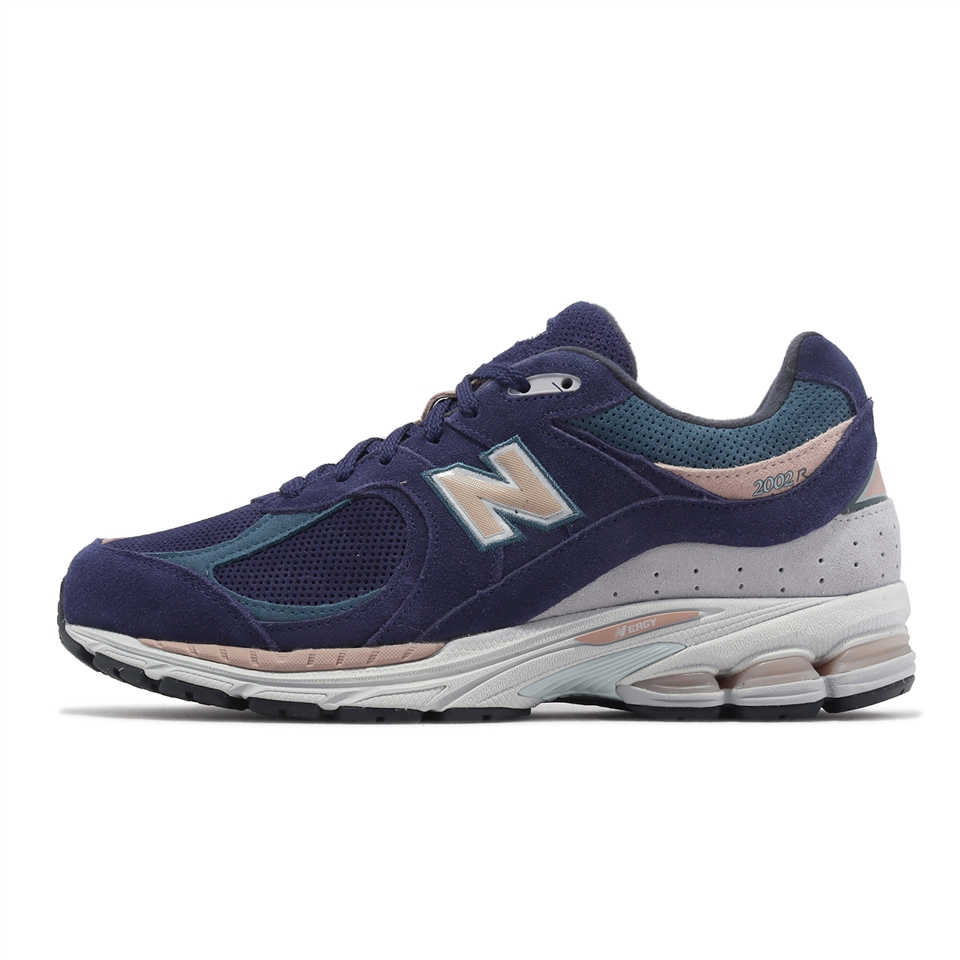 New Balance 休閒鞋2002R 男鞋藍灰復古麂皮拼接運動鞋NB 紐巴倫