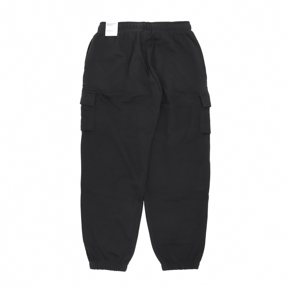 Nike 長褲NSW Club Fleece Pants 女款黑內刷毛保暖寬版鬆緊褲頭抽繩