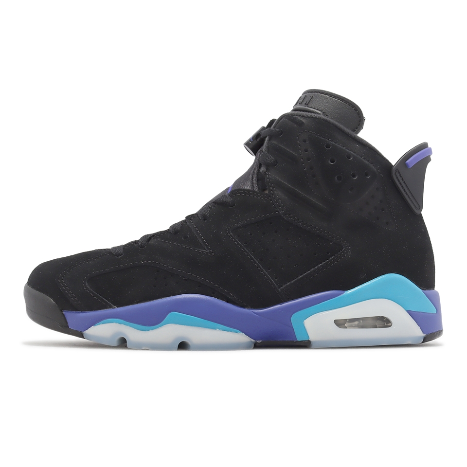 Nike Air Jordan 6 Retro 黑藍紫Aqua 男鞋6代AJ6 休閒鞋CT8529-004