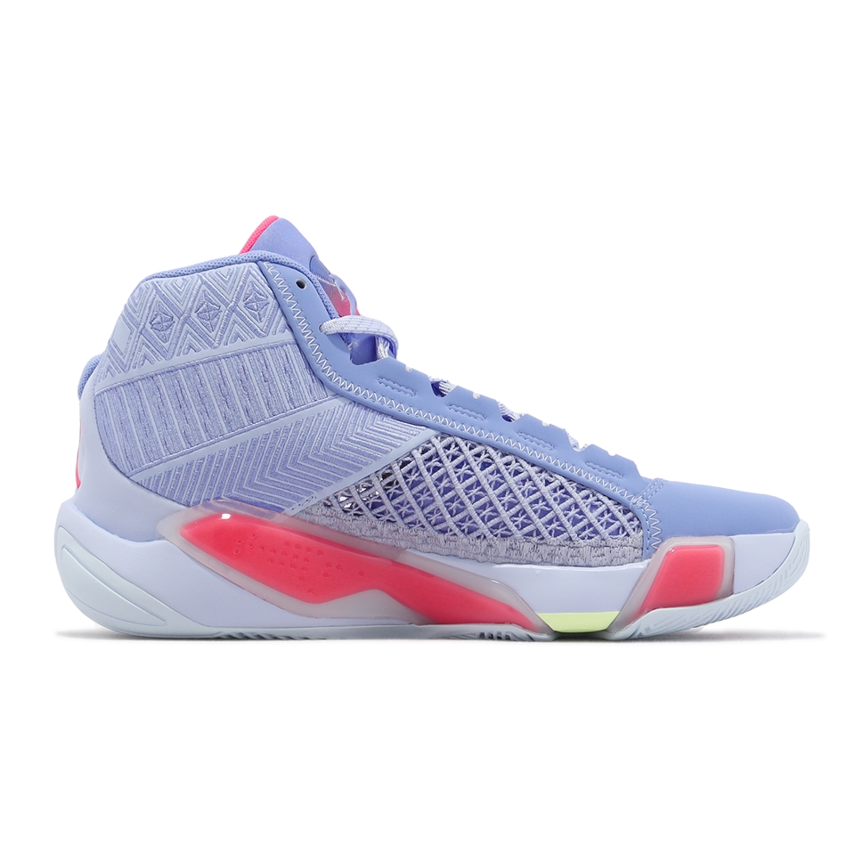 Nike 籃球鞋Air Jordan XXXVIII GS 女鞋大童鞋紫藍AJ38 喬丹緩震DZ3499