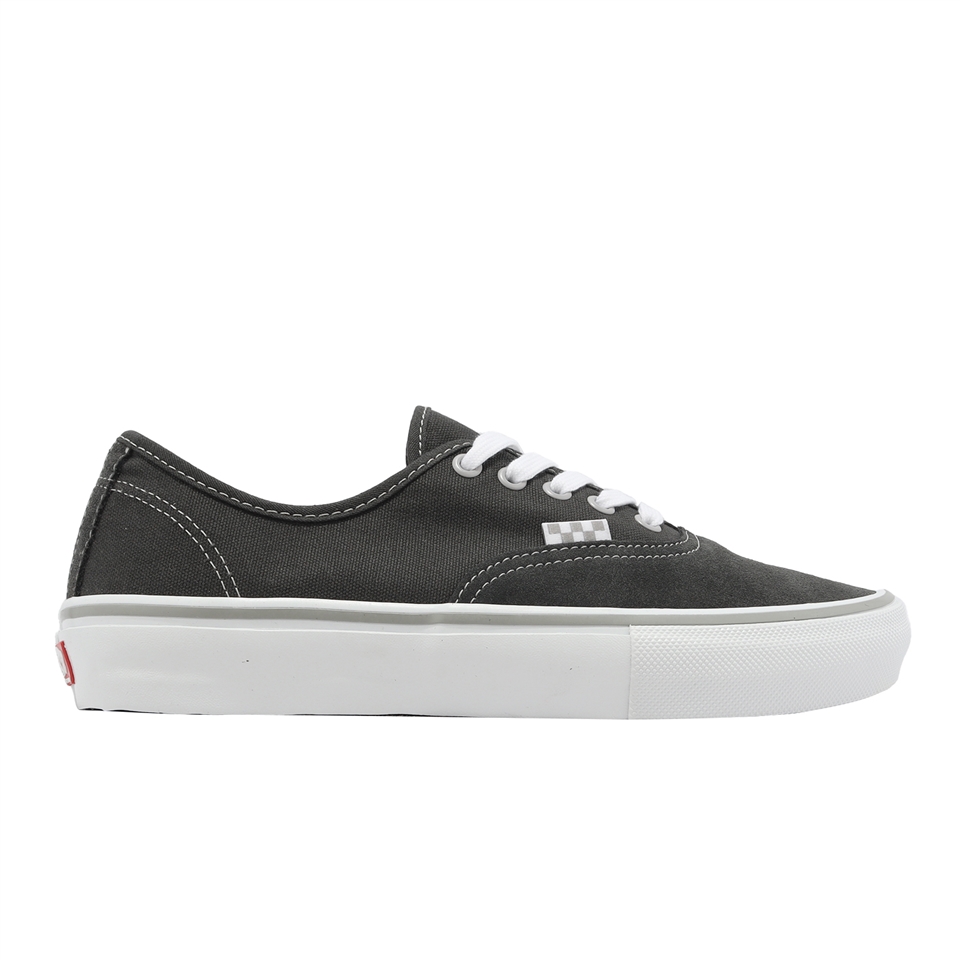 Vans 滑板鞋Skate Authentic 男鞋深灰帆布麂皮基本款休閒鞋VN0A5FC8DGW