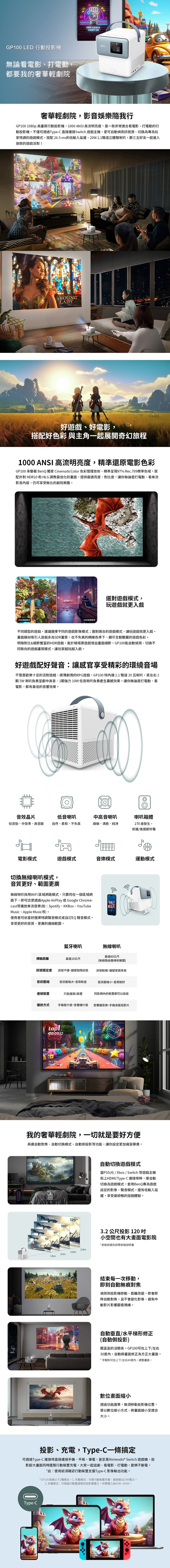 BenQ明碁 GP100 - 詳情1