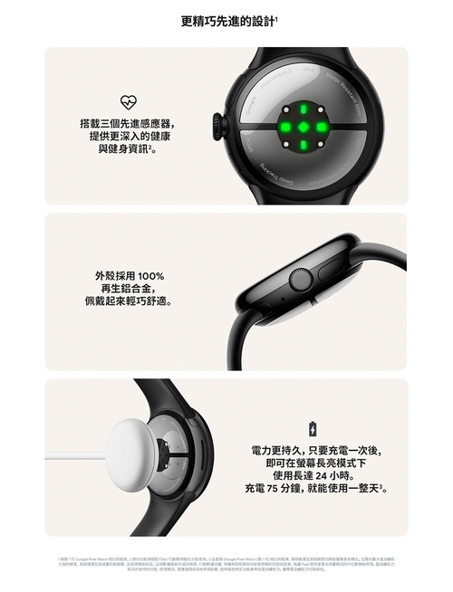 Google Pixel watch 2 LTE/藍牙/WIFI 智慧手錶2G/32G|會員獨享好康折扣