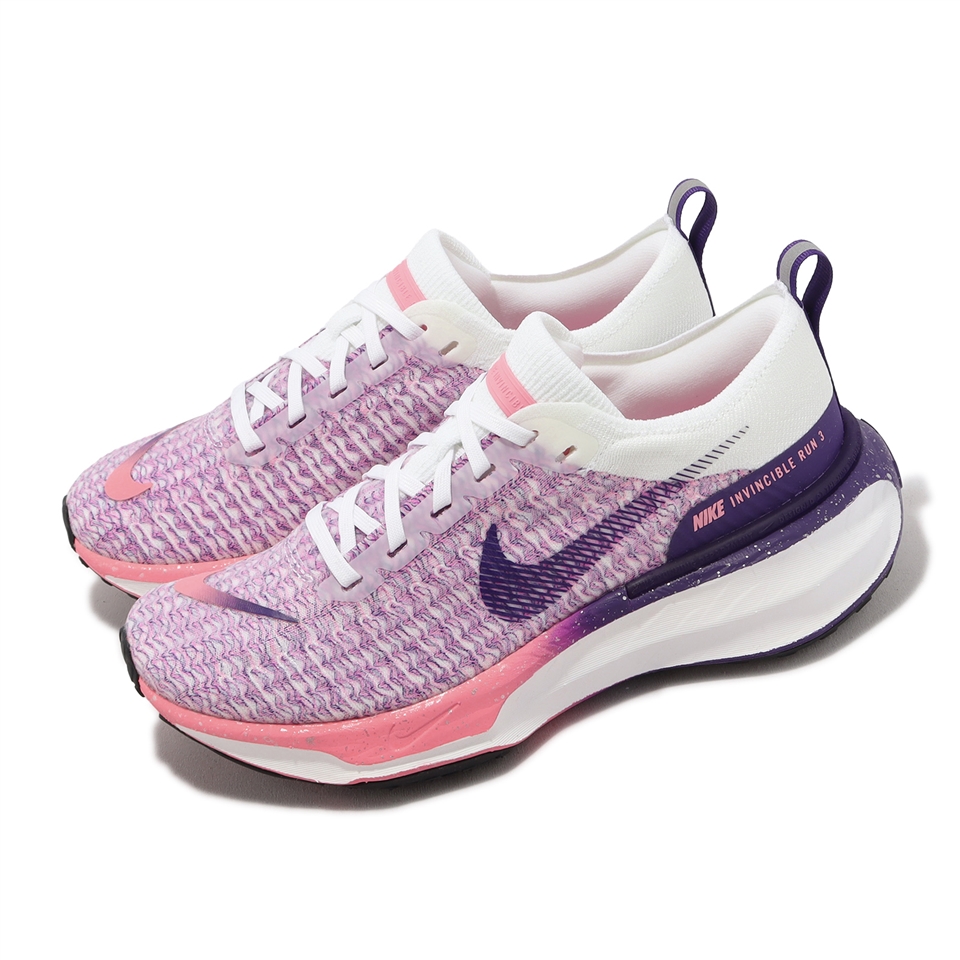 Nike 慢跑鞋Wmns ZoomX Invincible Run FK 3 女鞋粉紅紫運動鞋FQ8766