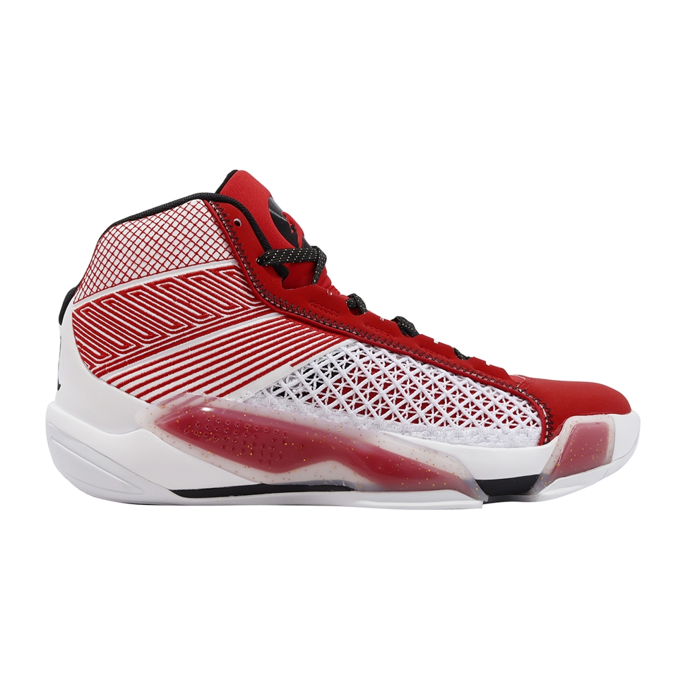 Nike 籃球鞋Air Jordan 38 XXXVIII PF 大學紅白男鞋氣墊緩震DZ3355-100