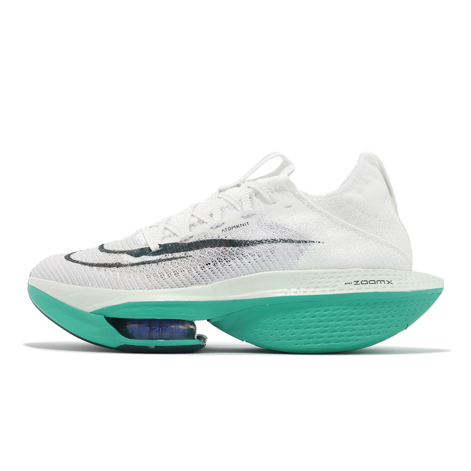 Nike 競速跑鞋Wmns Air Zoom Alphafly Next% 2 女鞋白綠針織運動鞋