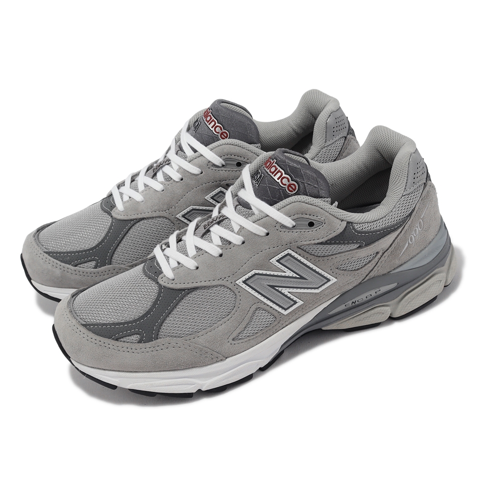 New Balance 休閒鞋990 V3 男鞋灰元祖灰銀美製麂皮反光運動鞋NB