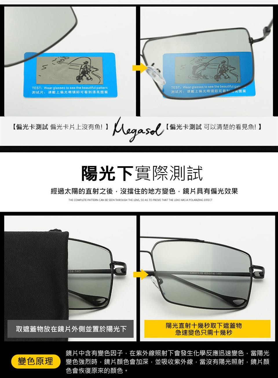 鏡片中含有變色因子,在紫外線照射下會發生化學反應迅速變色,當陽光